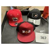 2- Snap back 1- fitted size 7