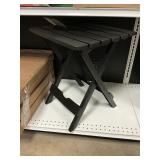 Black outdoor folding stand