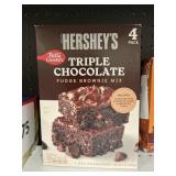 Hersheys triple chocolate fudge brownie mix 4 pack