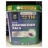 Auto dishwasher pacs 110 ct