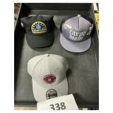 3- snap back hats