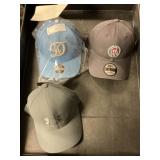 2- Snap back- 1 fitted hat size M/L