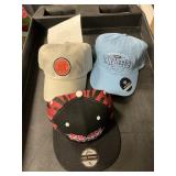2- Snap back hats 1- fitted hat size 7