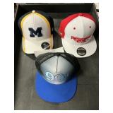 2- Fitted size L-7 1 snap back hats
