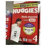 Huggies 160 diapers size 4