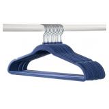 50-pk HD adult velvet hangers navy