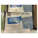 Clear forks 300pcs