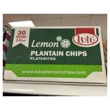 Lemon plantain chips 30-2.5oz packs