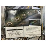 LED color disc lights 5 pack