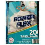 Power Flex tall kitchen bags 200