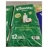 Kleenex lotion 12 flat boxes