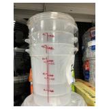 3-4qt Containers & lids