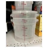 2-6qt Storage containers & lid