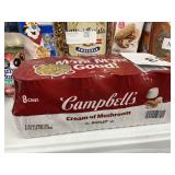 Campbells cream of mushroom soup 8 cans
