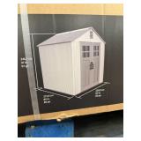 Lifetime outdoor storage shed 87inWx85inDx97inH