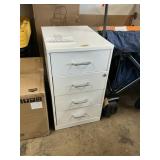 4 Drawer metal file cabinet