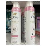 Dove dry spray 6-4 fl oz cans