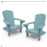 4- Keter adirondack chairs 2- white2-teal