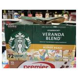 Starbucks b;onde roast 72 K cups