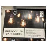 Outdoor LED cafe lights 48 ft