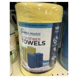 Microfiber towels 100 pack-yellow