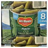 Del Monte cut green beans 8 cans