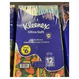 Kleenex ultra soft 12 cube boxes