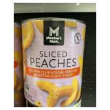 Sliced peaches 104 oz