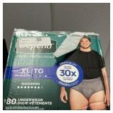 Depend mens underwear XL 80ct