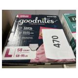 Goodnites L 58 ct