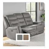 Cooper Coll power reclining sofa grey