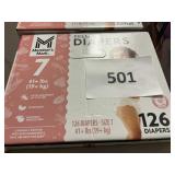 Premium 126 diapers size 7