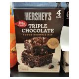 Hersheys triple chocolate brownie mix 4 pack
