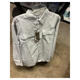 Habit long sleeve button down shirt M