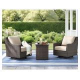 Highland Coll 3pc chat set w/fire pit 2 boxes