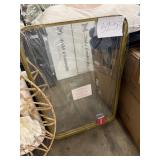 Threshold wall mirror gold framed 3ftx2ft