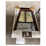 Threshold mirror wood finish 20inx30in