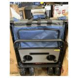 Blue folding wagon