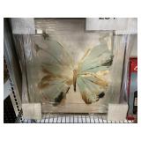 Butterfly canvas wall art 17x17in