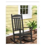 Polywood rocker- black