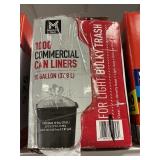 1000 Commercial can liners 10 gal