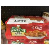 Chef Boyardee beef ravioli 12 cans