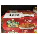 Chef Boyardee beef ravioli 12 cans