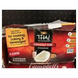 Thai coconut milk unsweet 6 cans