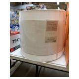 Drum linen lamp shade 2 ct white
