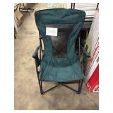 Green folding chair