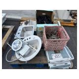 Misc skid lot- MUST take all- sinks- window- hose