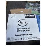 Brown Serta office chair