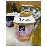 Sliced peaches 104 oz