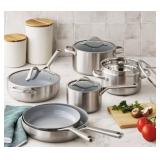 11pc nonstick cookware set -USED